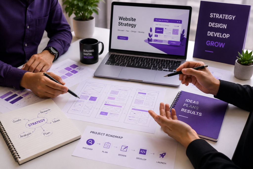 Website development discovery and strategy