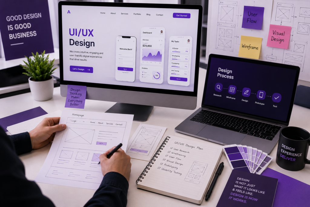 Website UI UX design
