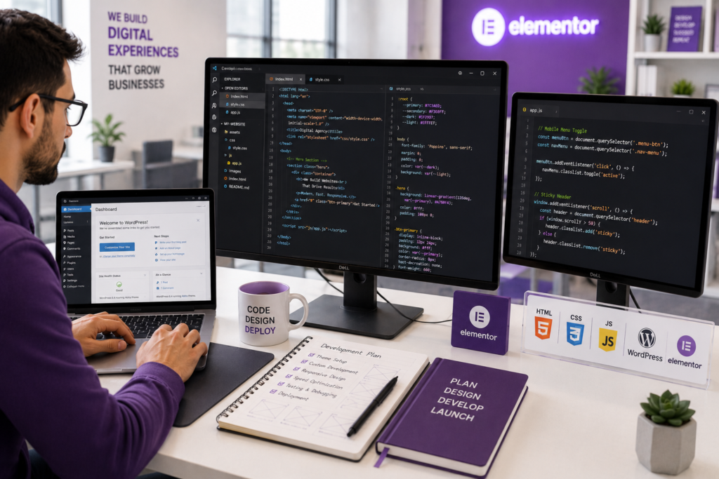 Website development and coding