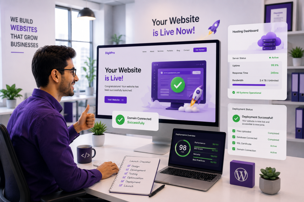 Website launch and maintenance