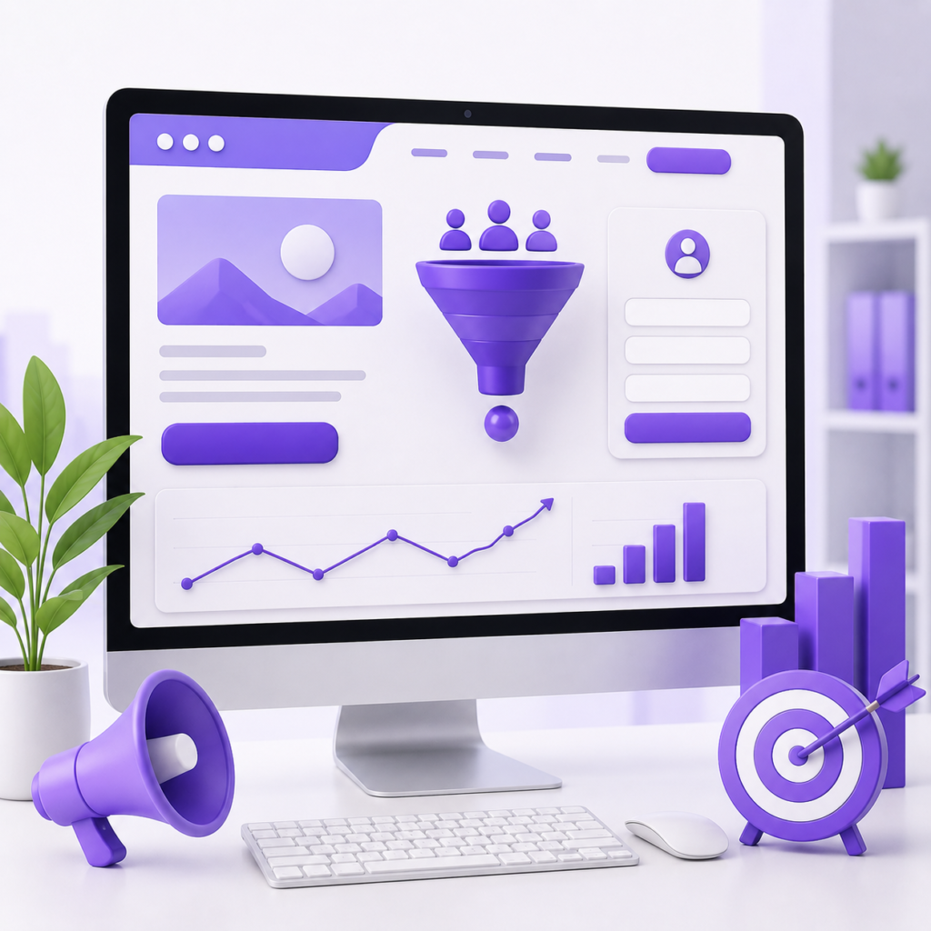 Landing page development