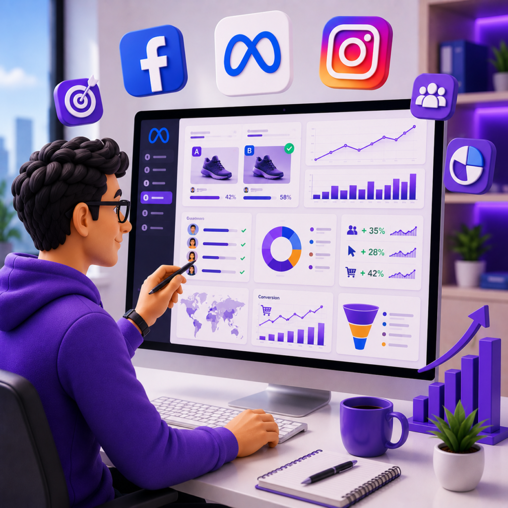 Meta ads optimization and testing
