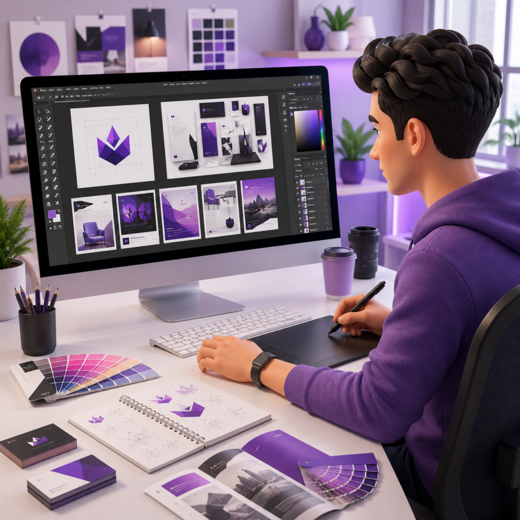 Graphic design services for business branding