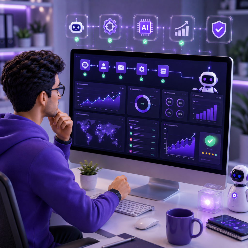 AI automation monitoring and support
