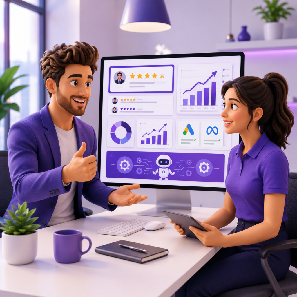 Client testimonial and digital marketing consultation
