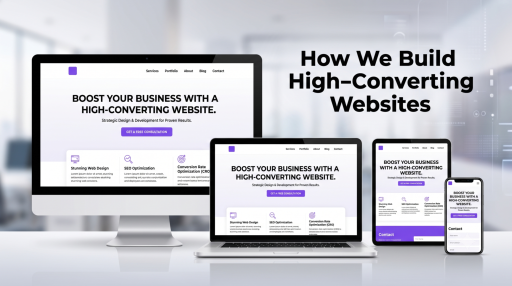 high-converting websites on desktop and mobile
