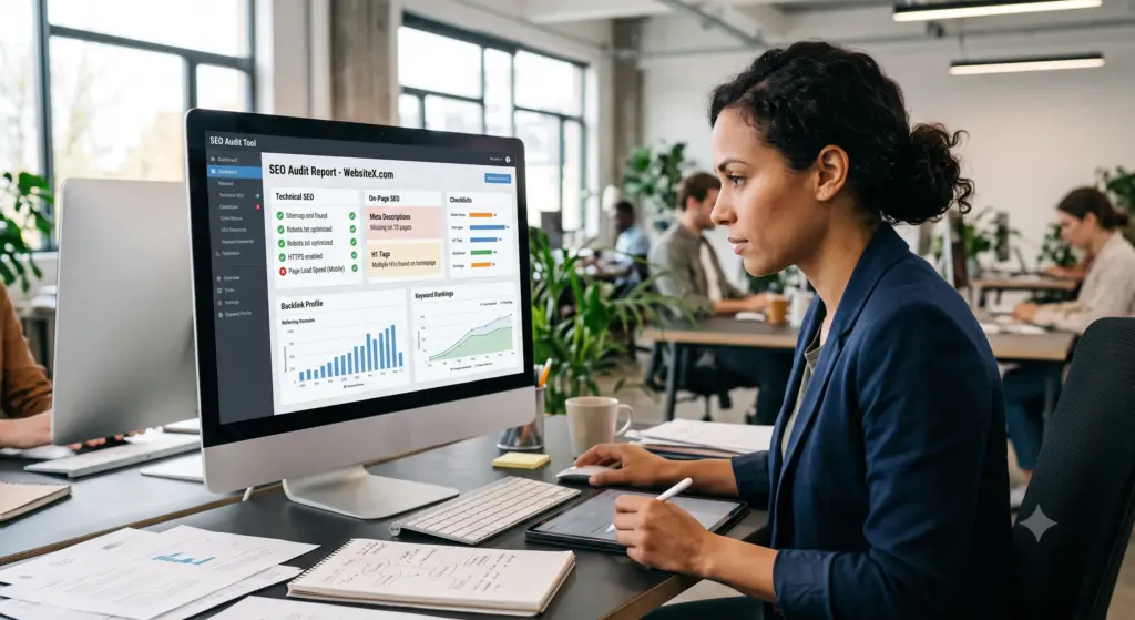 SEO audit analysis for website